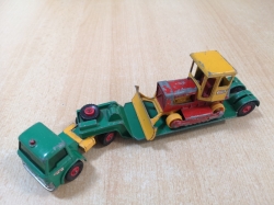 MATCHBOX KING SIZE K-17 FORD TRACTOR DYSON LOW LOADER CASE TRACTOR BULLDOZER 1967 ENGLAND